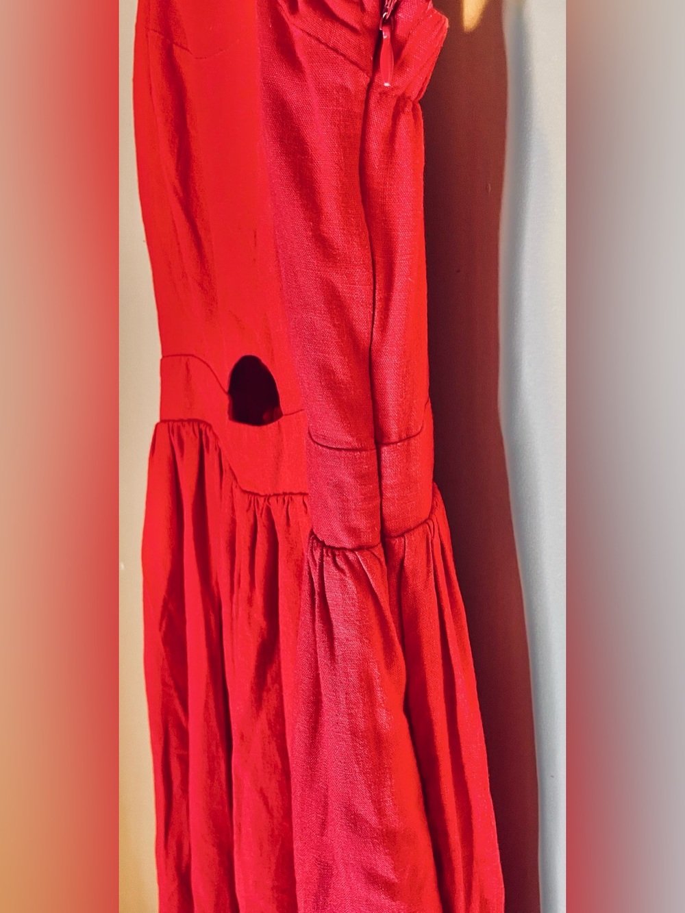 Vici Red Maxi Dress with Spaghetti Straps - Picture 11 of 13